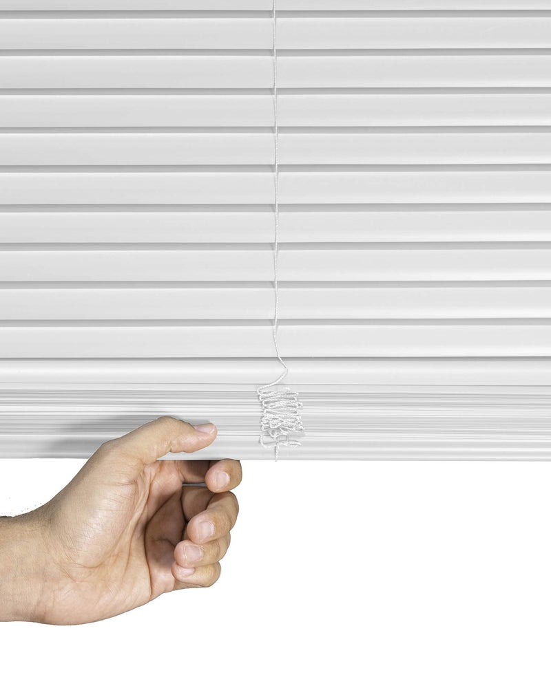 CHICOLOGY Mini Blinds for Indoor Windows â€“ 34"W x 72"H, White Horizontal Vinyl Blinds | Cordless | Easy to Install | Sleek Low-Profile Fit for Doors, Offices, Kitchens & Apartments - Image 4
